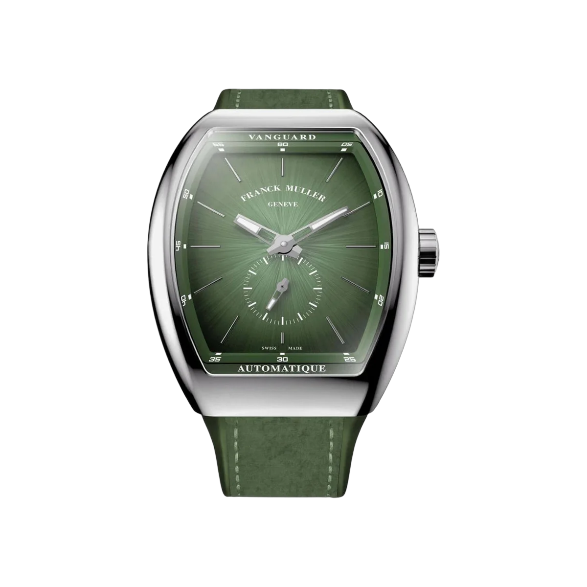 Franck Muller Vanguard V 41 S S6 AT FO SFUMATO (OL) Stainless Steel 41mm Green Dial Men's Watch