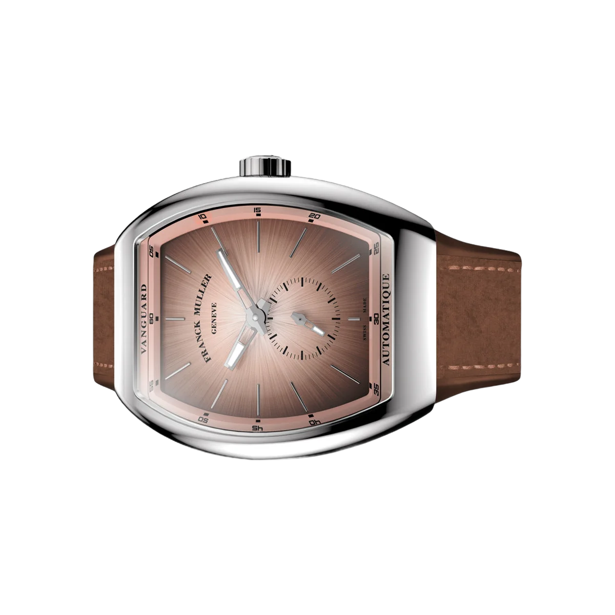 Franck Muller Vanguard V 41 S S6 AT FO SFUMATO (SM) Stainless Steel 41mm Brown Dial Ladies Watch – additional product photo 2