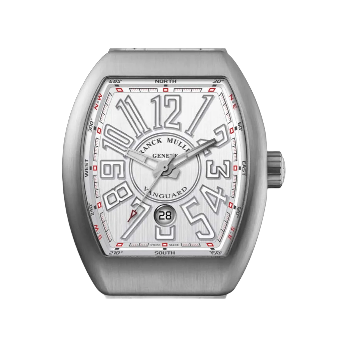 Franck Muller Vanguard V 45 SC DT AC BC Steel 45mm White Dial Mens Watch – additional product photo 3
