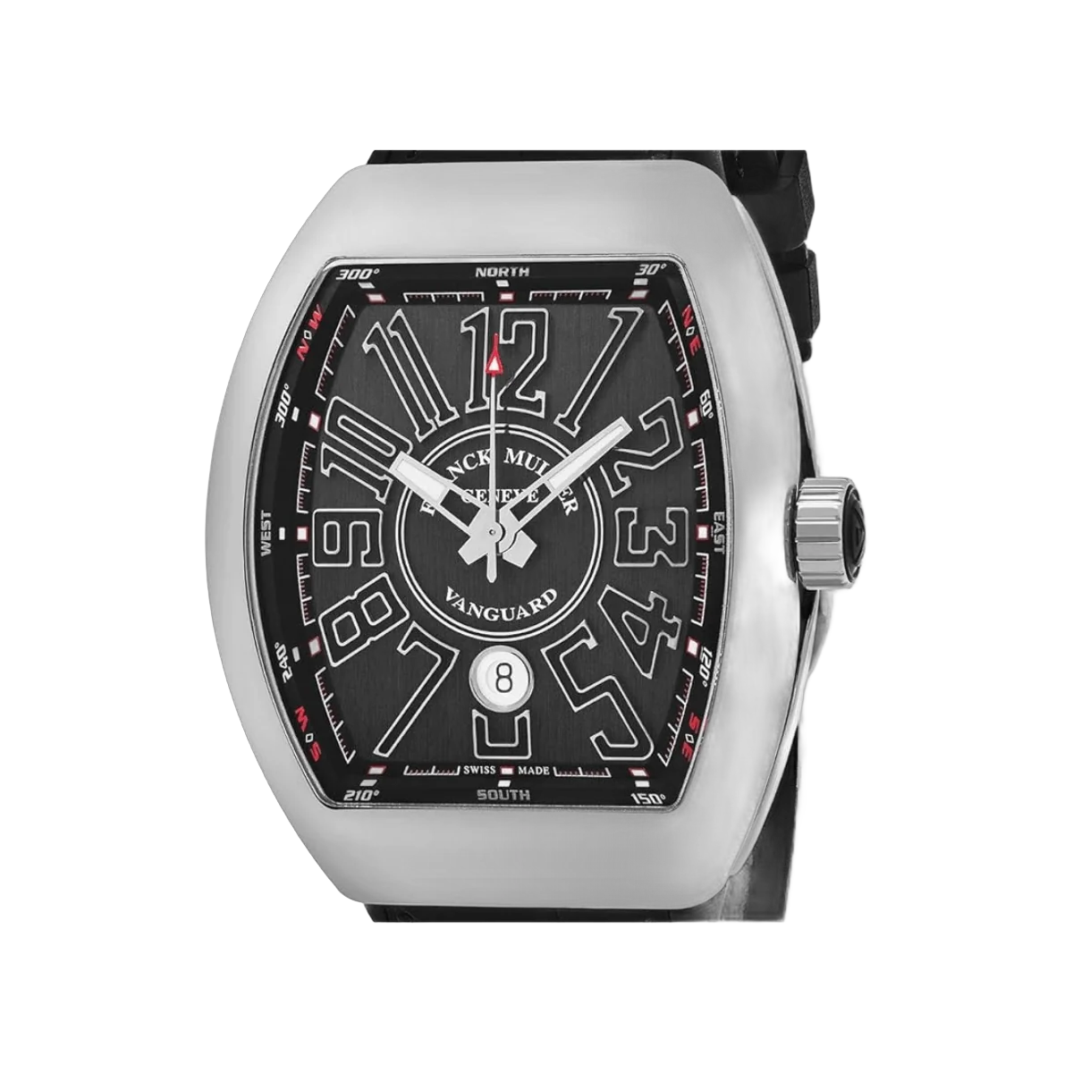 Franck Muller Vanguard V 45 SC DT AC BR NR Stainless Steel 45mm Black Dial Mens Watch – additional product photo 3
