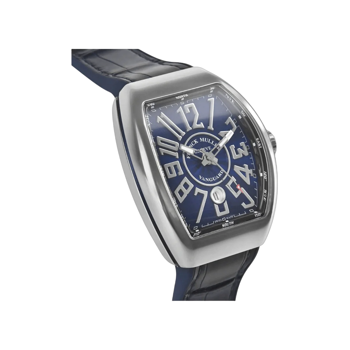 Franck Muller Vanguard V 45 SC DT AC BU Steel 45mm Blue Dial Mens Watch – additional product photo 4