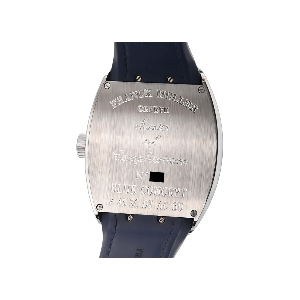 Franck Muller Vanguard V 45 SC DT AC BU Steel 45mm Blue Dial Mens Watch – additional product photo 6
