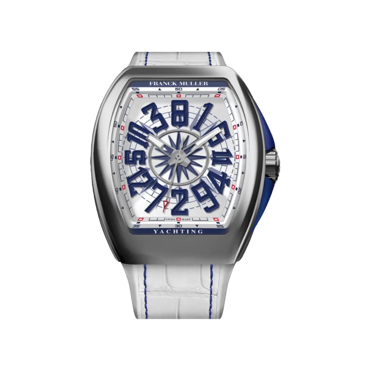 Franck Muller Vanguard V 45 Sc Dt Yachting Ac Bl White Dial