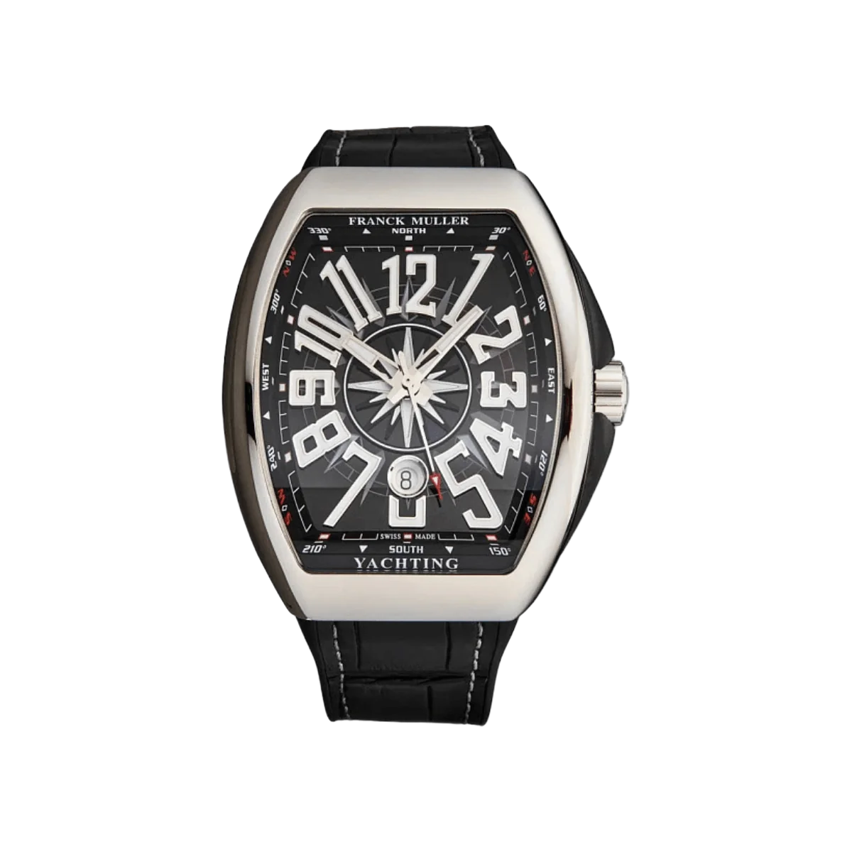 Franck Muller Vanguard V 45 SC DT YACHTING Steel 45mm Black Dial Mens Watch