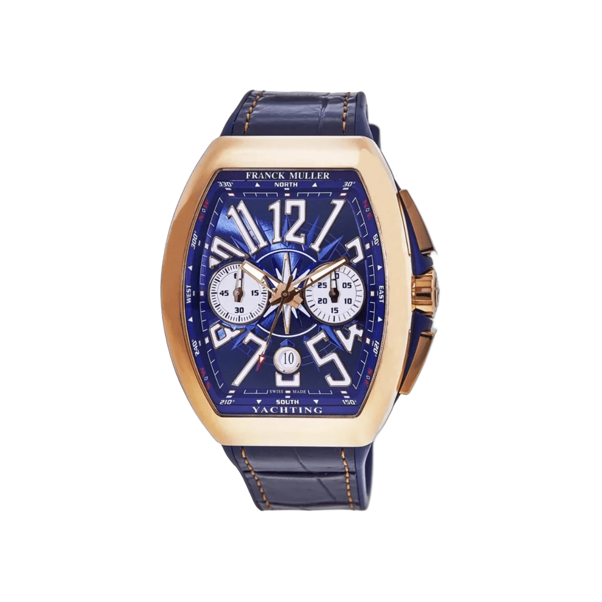 Franck Muller Vanguard V45 CC DT YACHTING 5N BL Yachting 18Kt Rose Gold Chronograph