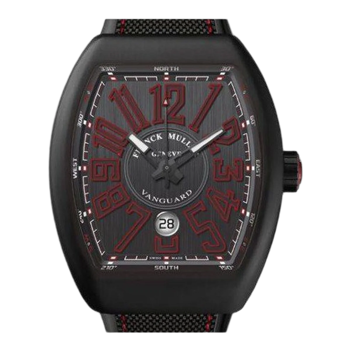 Franck Muller Vanguard V45 SC DT NR BR ER Grey Dial 44mm Titanium Men's Watch