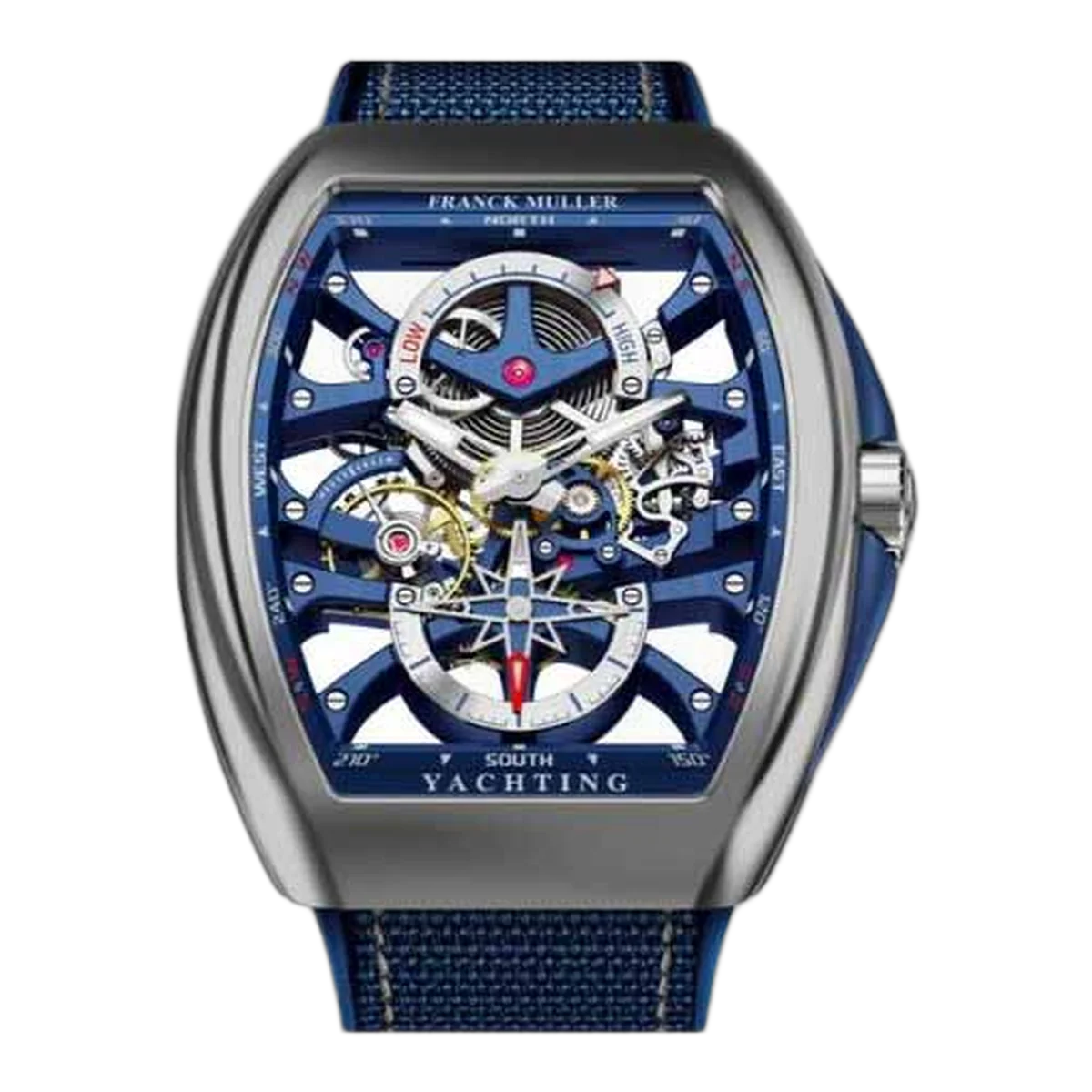 Franck Muller Vanguard Yachting Anchor Skeleton 44Mm Stainless Steel Men's Watch