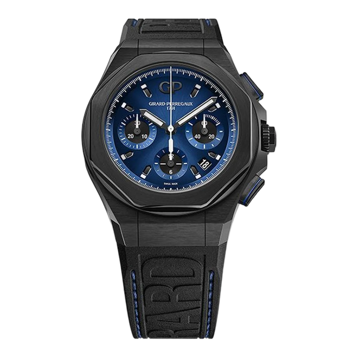 Girard Perregaux Laureato Absolute Chronograph 44Mm Titanium Blue Dial Men's Watch 81060-21-491-Fh6A