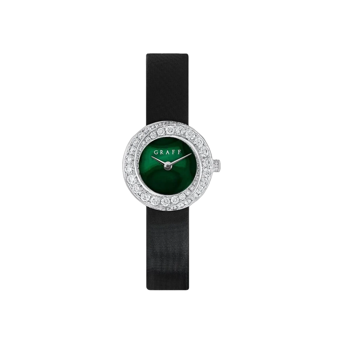 Graff Spiral GSP23WGD White Gold and Diamond Green Dial
