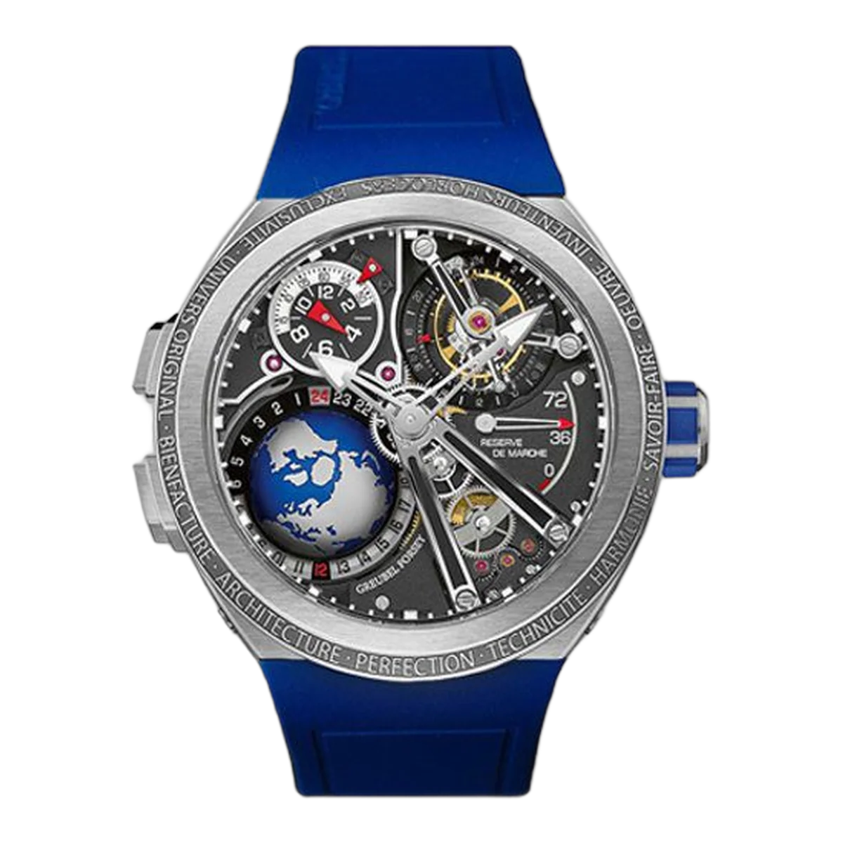 Greubel Forsey Gmt Sport Blue 45Mm Titanium Limited Edition 11 Pcs Men's Watch