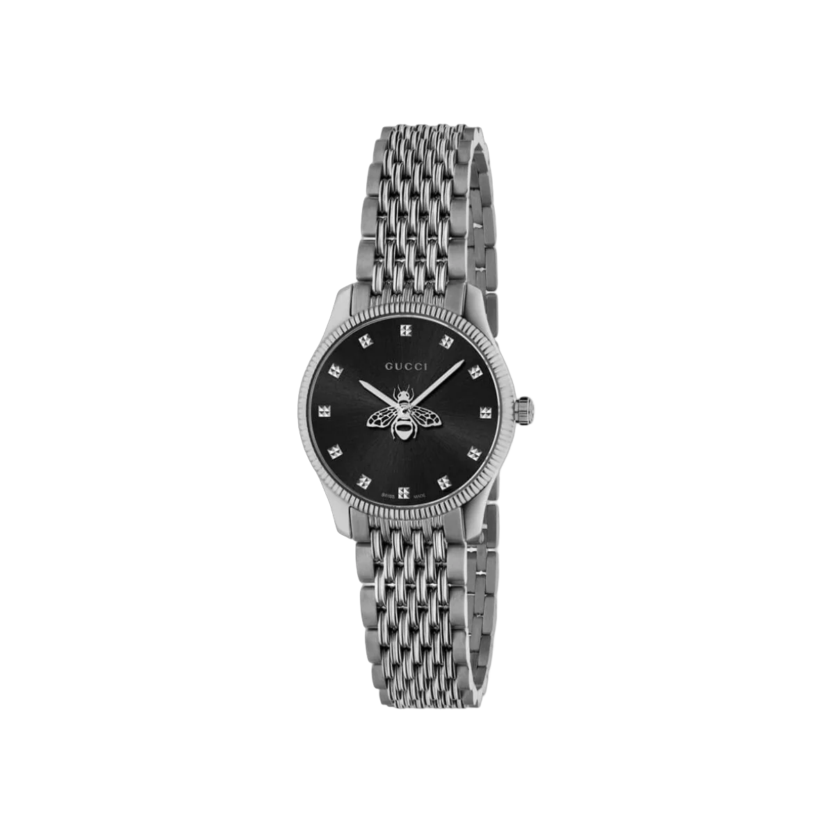 Gucci Women\'s Stainless Steel Black Dial Bracelet Watch Gucci G-Chrono YA101309 44MM Black Dial With Diamond Bezel  main image 3