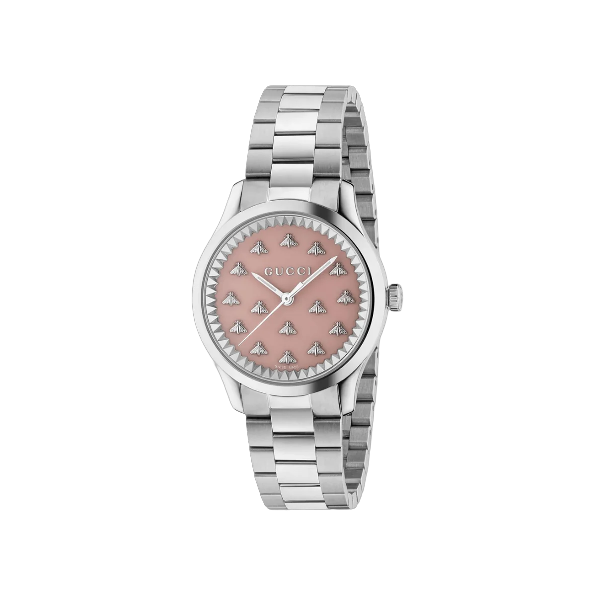 Gucci G-Timeless Quartz YA1265033 32mm Bees Pink Dial display picture 1