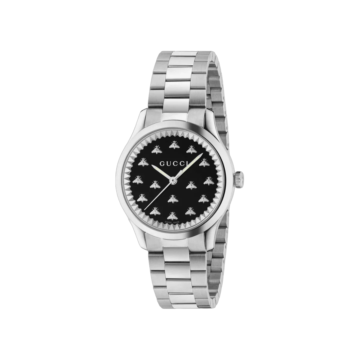 Gucci G-Timeless Quartz YA1265034 32mm MultiBees Onyx Black Dial