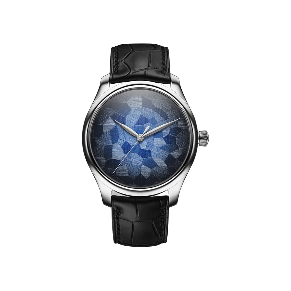 H. Moser & Cie. Endeavour 1200-1220 Centre Seconds Stainless Steel 40mm Blue Fume Dial Men's Watch
