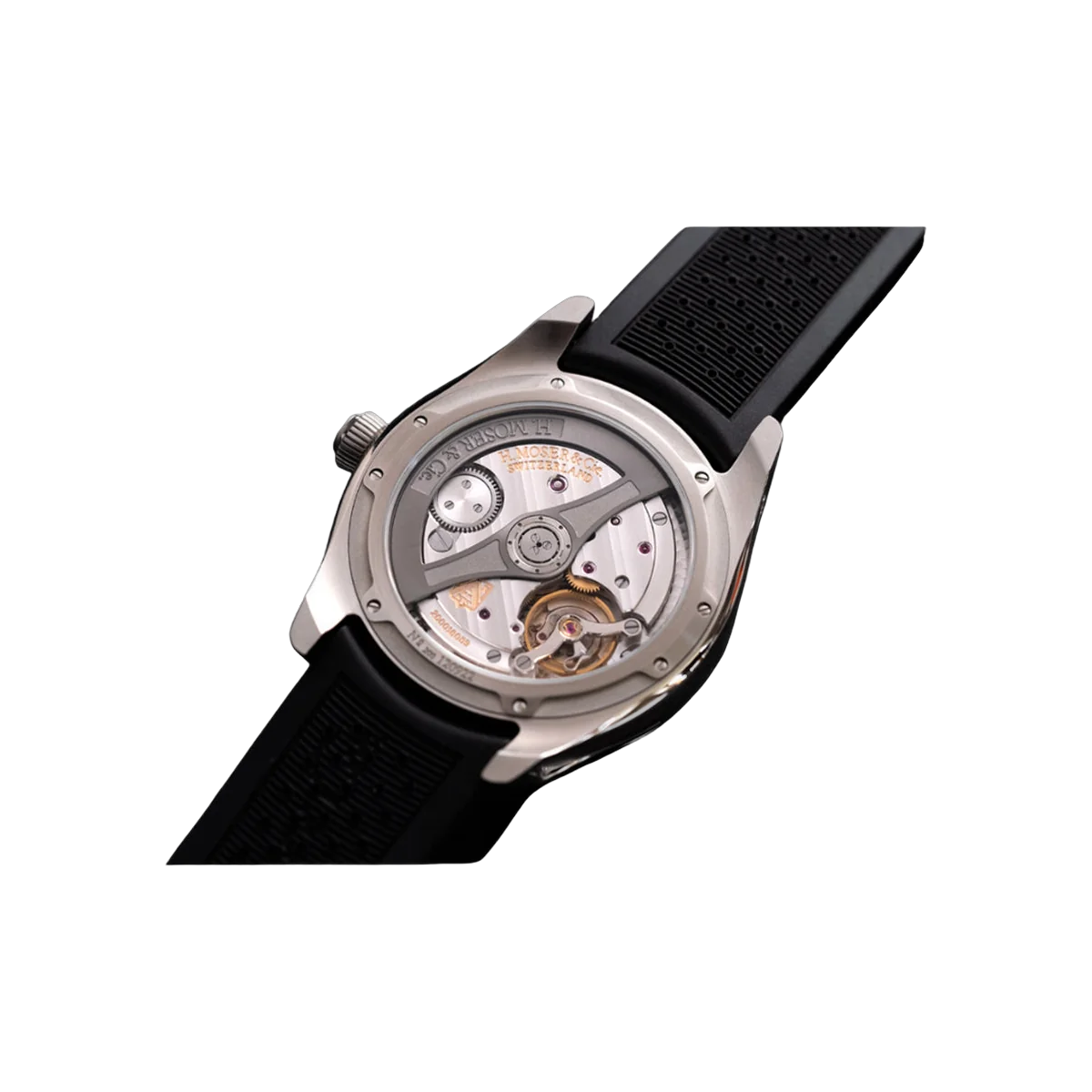 H. Moser & Cie. Pioneer Centre Seconds 3200-1214 Stainless Steel 42mm Blue Sunburst Pattern Dial Men's Watch – additional product photo 3