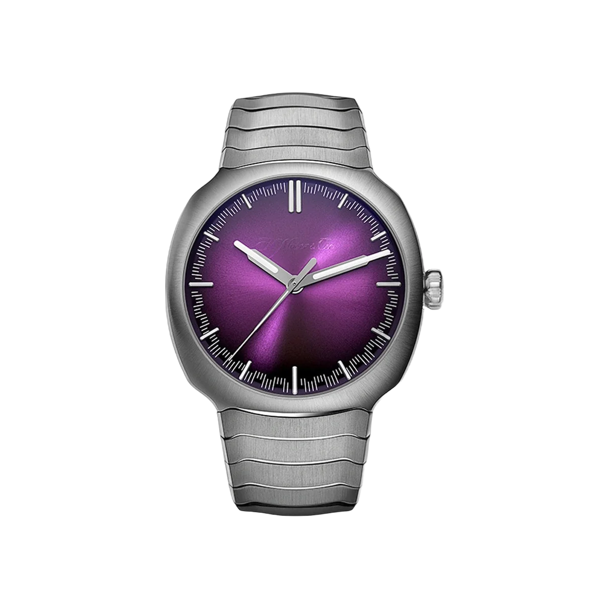 H. Moser & Cie Streamliner Centre Seconds 6201-1201 Stainless Steel 40mm Purple Haze Fumé Dial Men's Watch