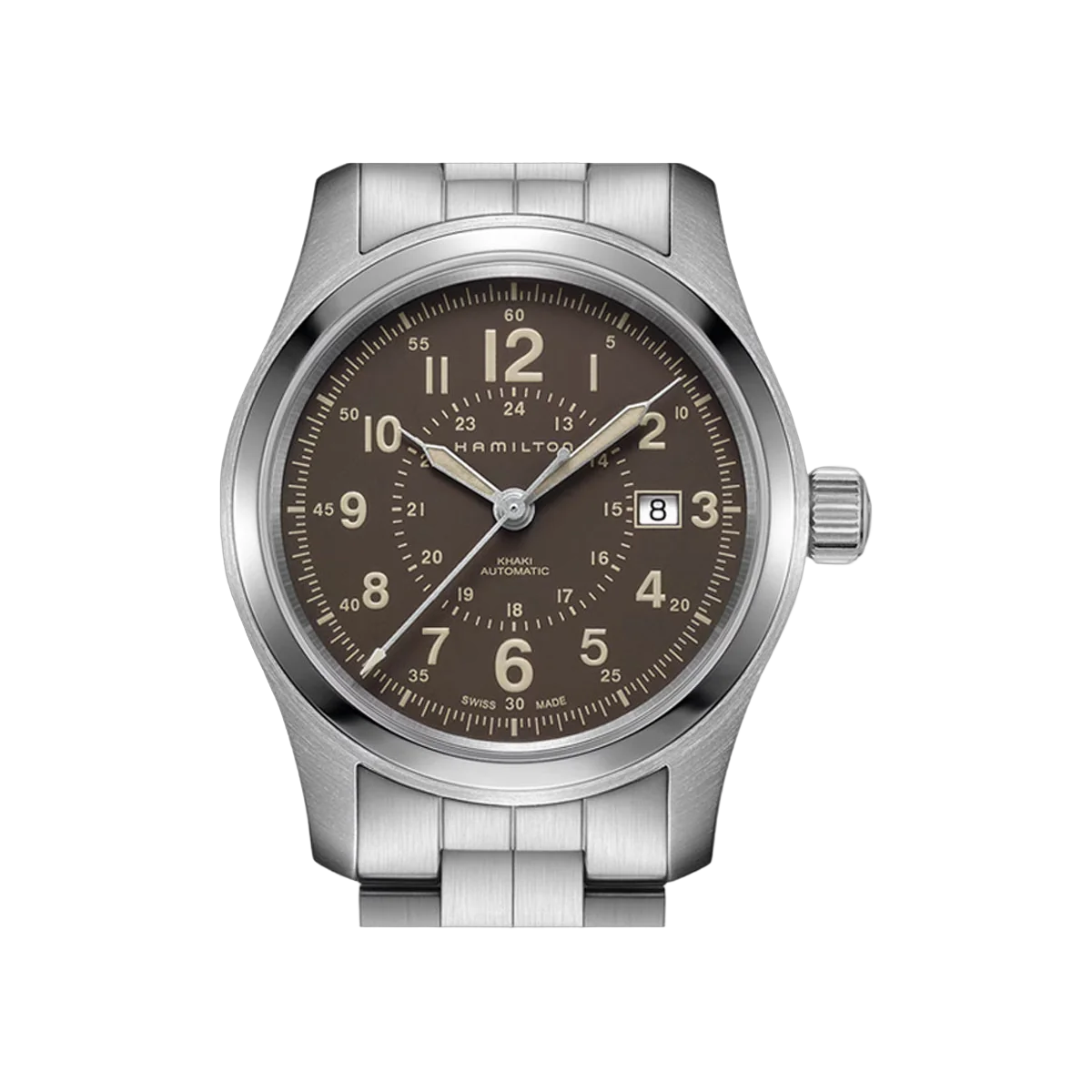 Hamilton Khaki Field H70605193 Stainless Steel 42mm Brown Dial Men's Watch – additional product photo 2