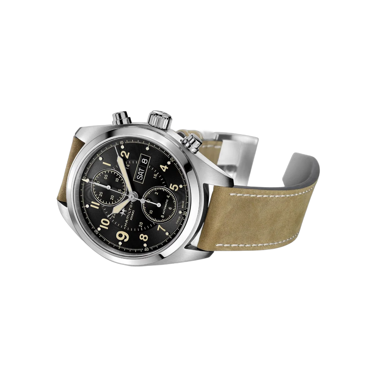 Hamilton Khaki Field H71616535 Stainless Steel 42mm Black Dial Men's Watch – additional product photo 2