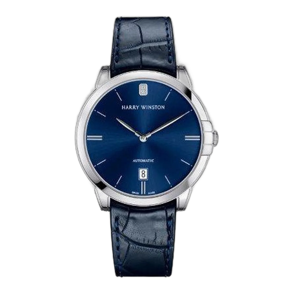 Harry Winston Midnight 39Mm 18Kt White Gold Men's Watch