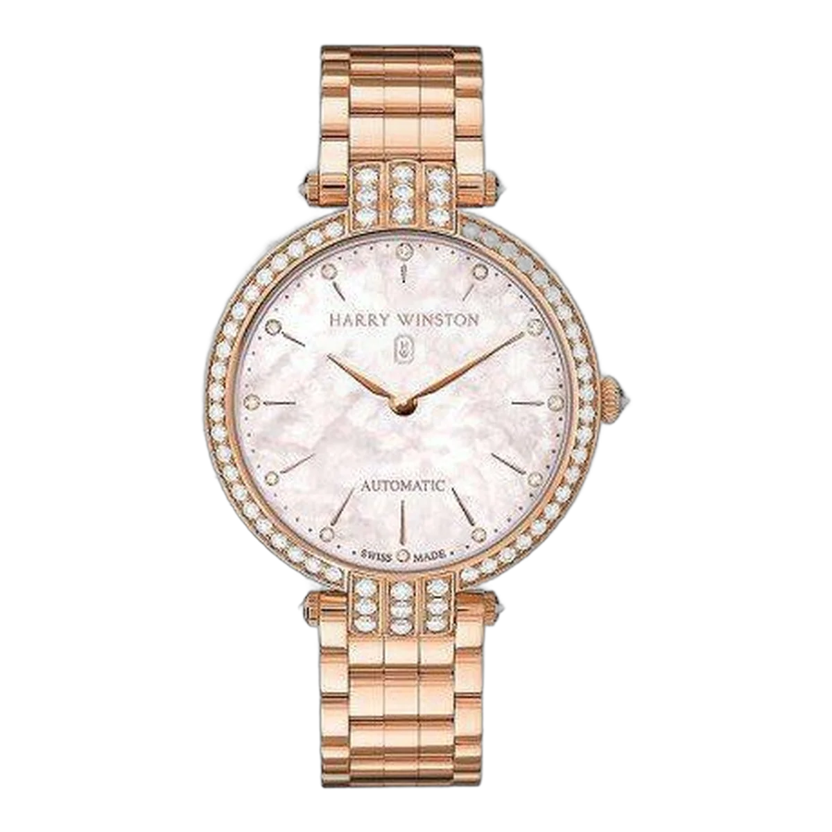 Harry Winston Premier 18Kt Rose Gold 36Mm Ladies Watch