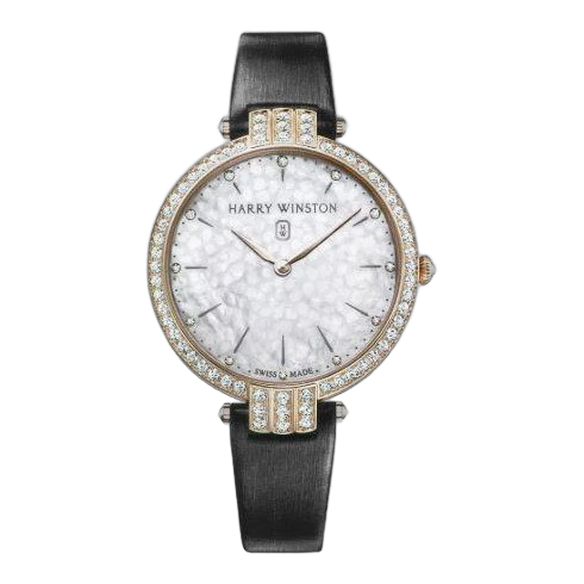 Harry Winston Premier 39Mm 18Kt Rose Gold Ladies Watch