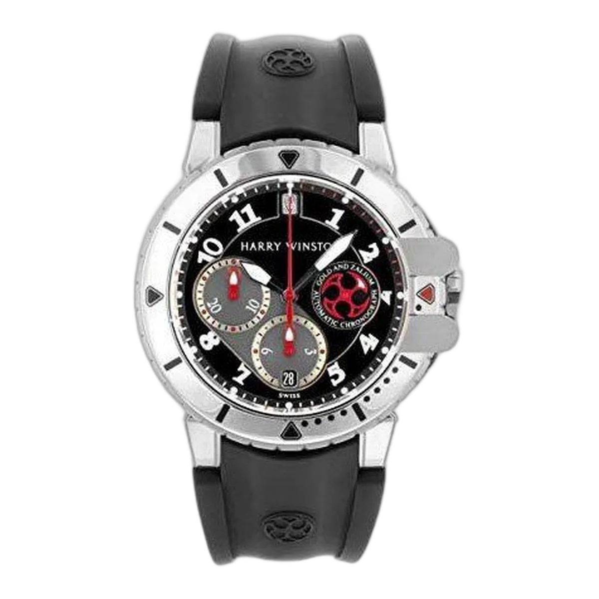 Harry Winston Z2 Chronograph 45Mm Zalium And 18Kt White Gold Men's Watch