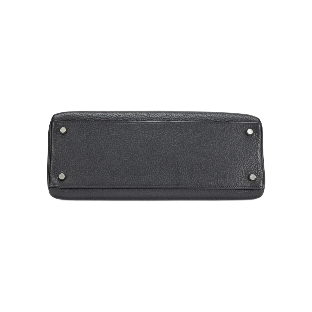 Hermes Kelly 32 Black Clemence Leather Palladium Hardware Hand Bag – additional product photo 4
