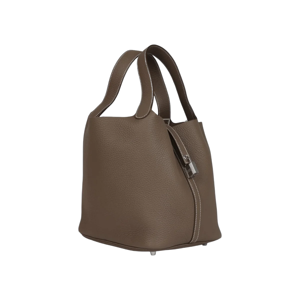 Hermes Picotin 22 Etoupe Clemence Palladium Hardware Hand Bag – additional product photo 3
