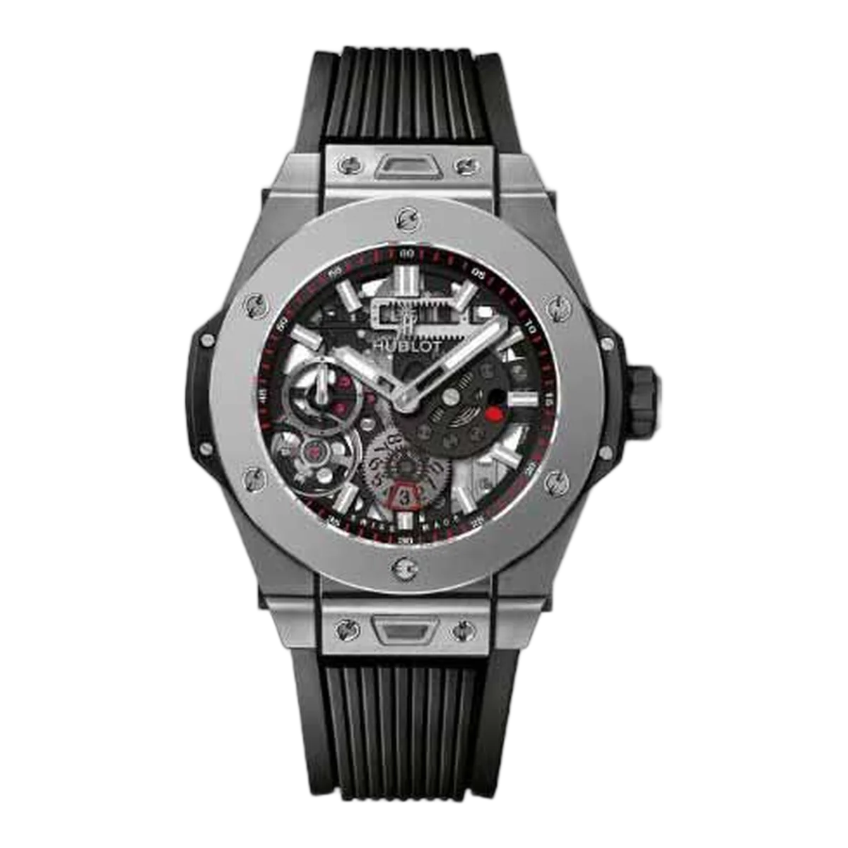 Hublot Big Bang 414.NI.1123.RX Meca-10 Titanium 45Mm Skeleton Dial Men’S Watch
