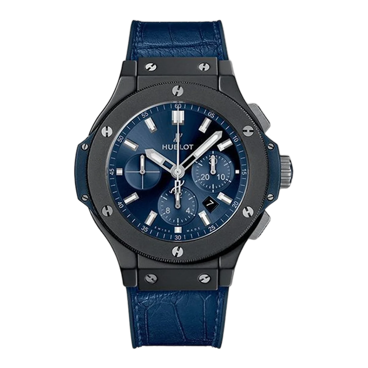 Hublot Big Bang Chronograph 301.Ci.7170.Lr Blue Dial 44Mm Black Ceramic Men's Watch