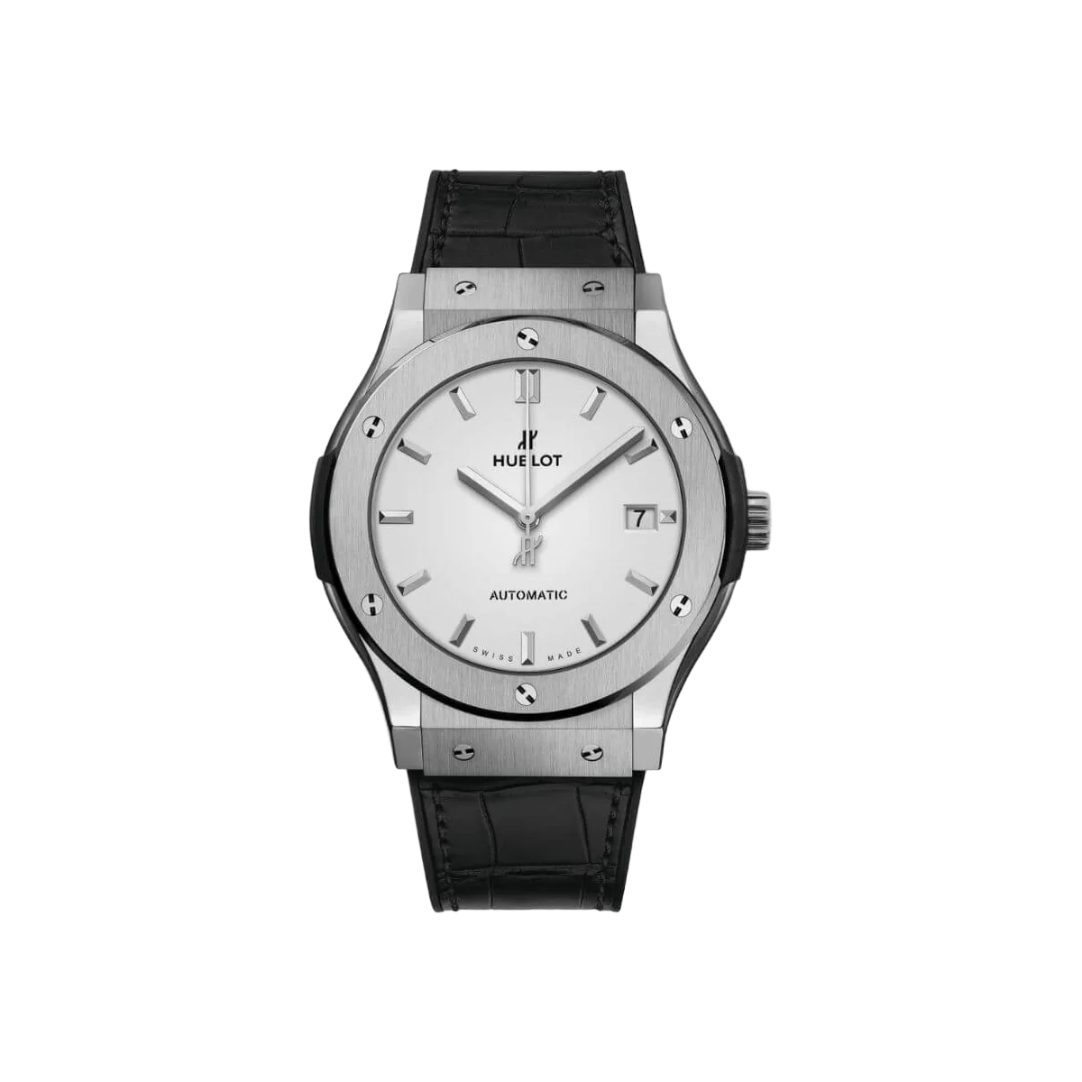 Hublot Classic Fusion 511.NX.2611.LR Titanium 45mm Silver Dial Men's Watch