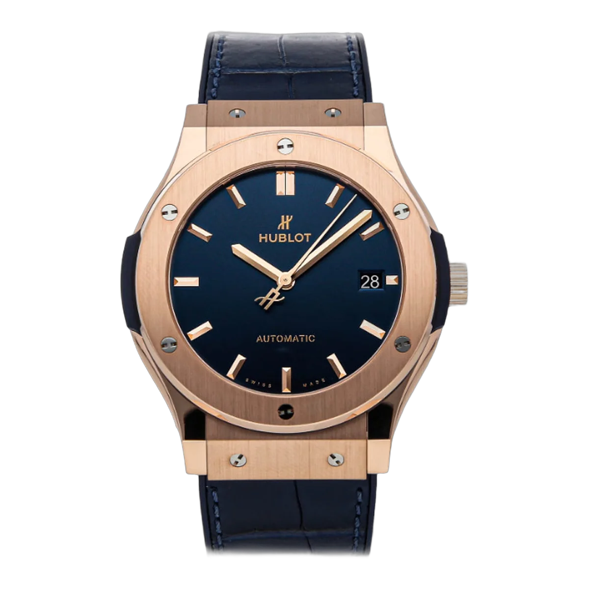 Hublot Classic Fusion King Gold 511.OX.7180.LR Blue Dial 45mm Men's Watch