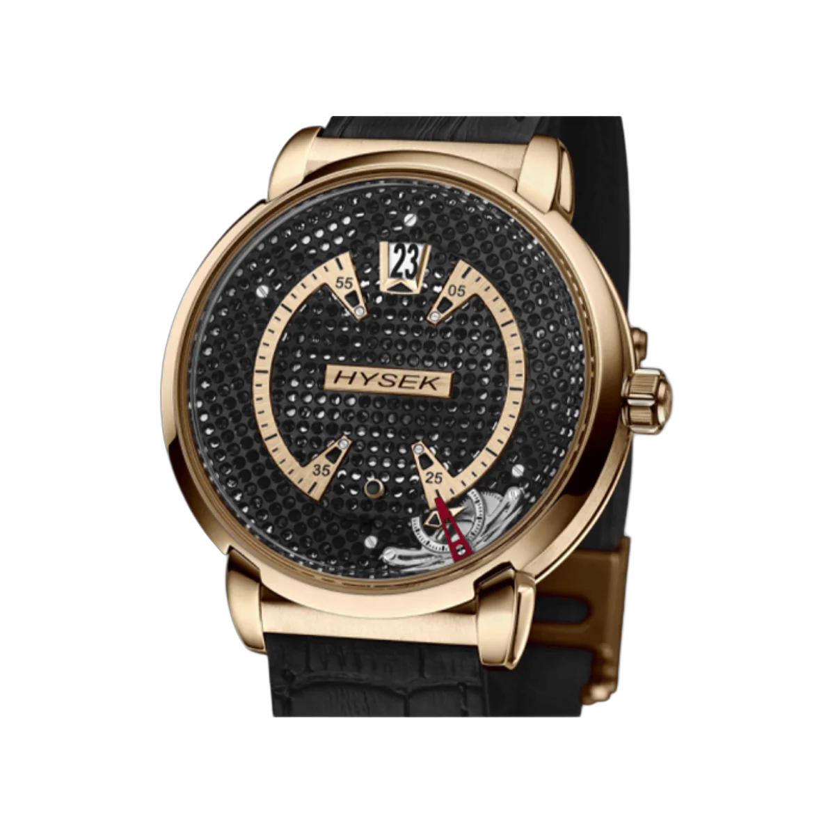 Hysek Double Orbital Revolution IO4305R01 43mm Black Dial Mens Watch – additional product photo 3