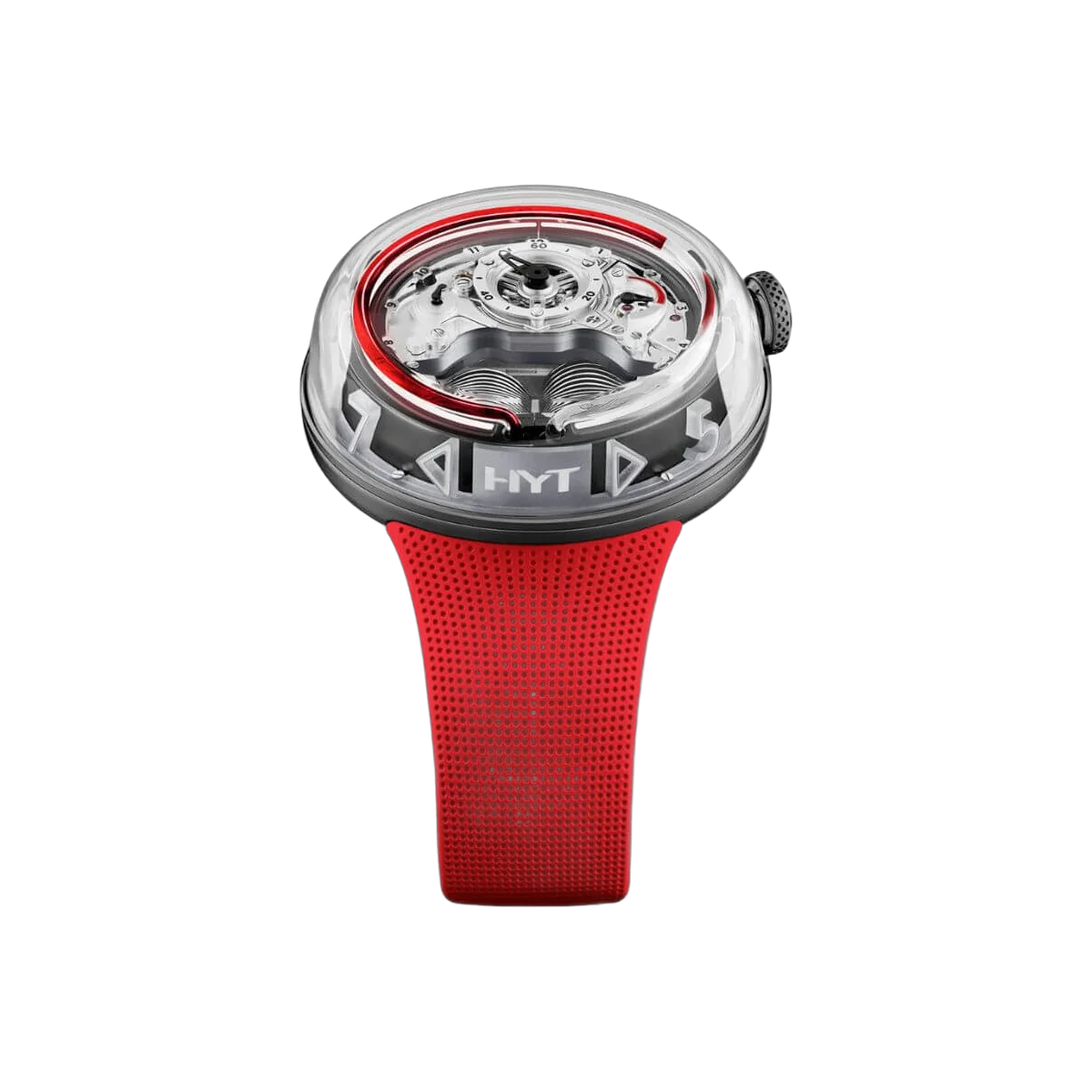 Hyt H5 H02248-A Red Fluid Limited Edition Black DLC Stainless Steel