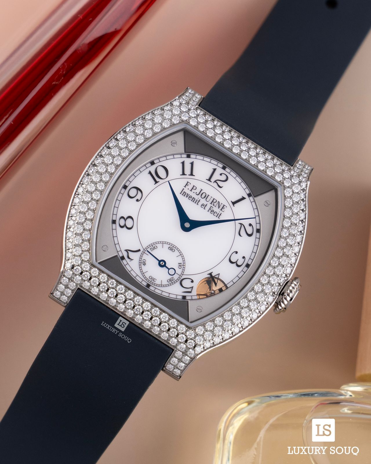 F.P. Journe Élégante 40 Flat Tortue Titanium Set With Diamonds ELT