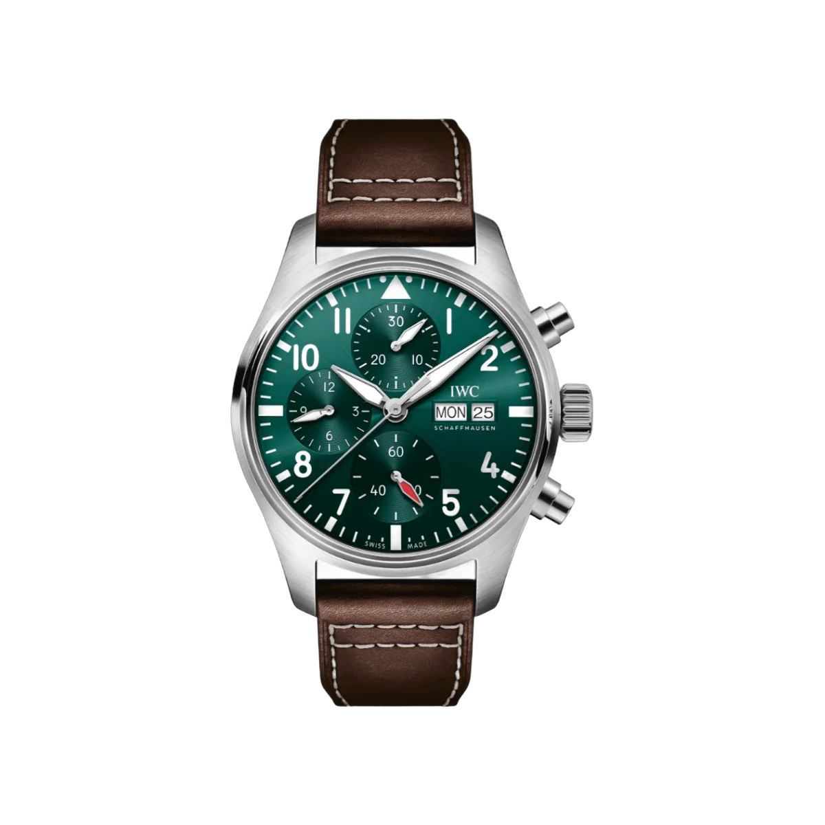 IWC Pilot Chronograph REF IW388103 41 Automatic Green Dial