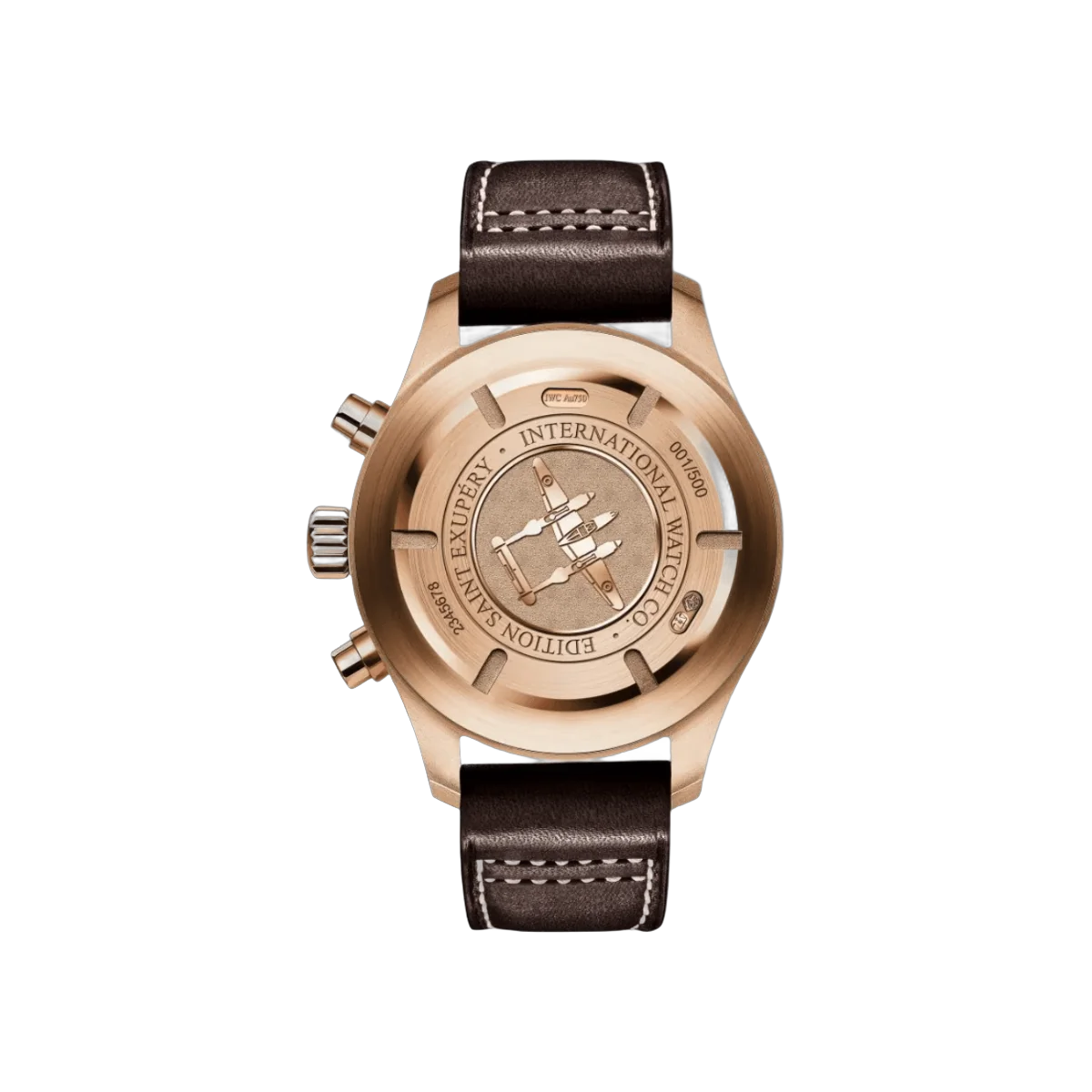 IWC Pilot's Chronograph Antoine De Saint Exupery IW387805 Rose Gold Automatic Brown Dial – additional product photo 2