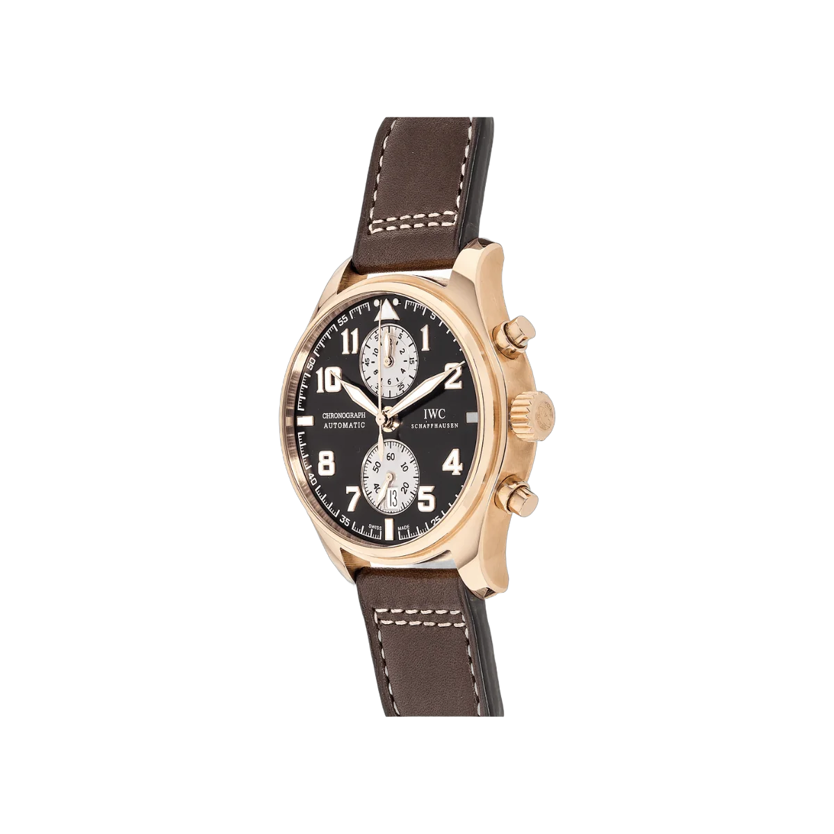 IWC Pilot's Chronograph Antoine De Saint Exupery IW387805 Rose Gold Automatic Brown Dial – additional product photo 5