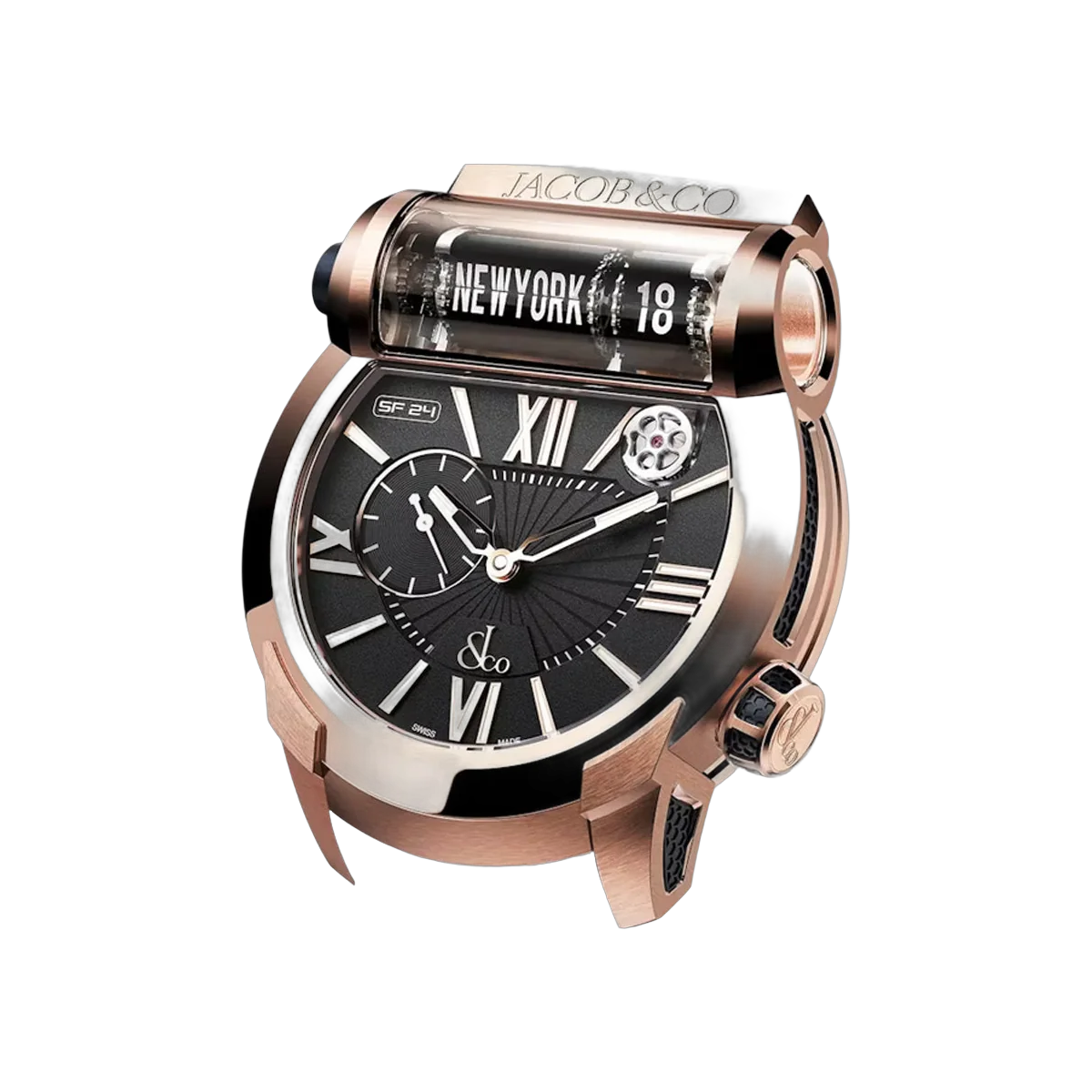 Jacob & Co. Epic SF24 ES101.40.AE.AC.A Rose Gold 45mm Black Dial Men's Watch – additional product photo 2