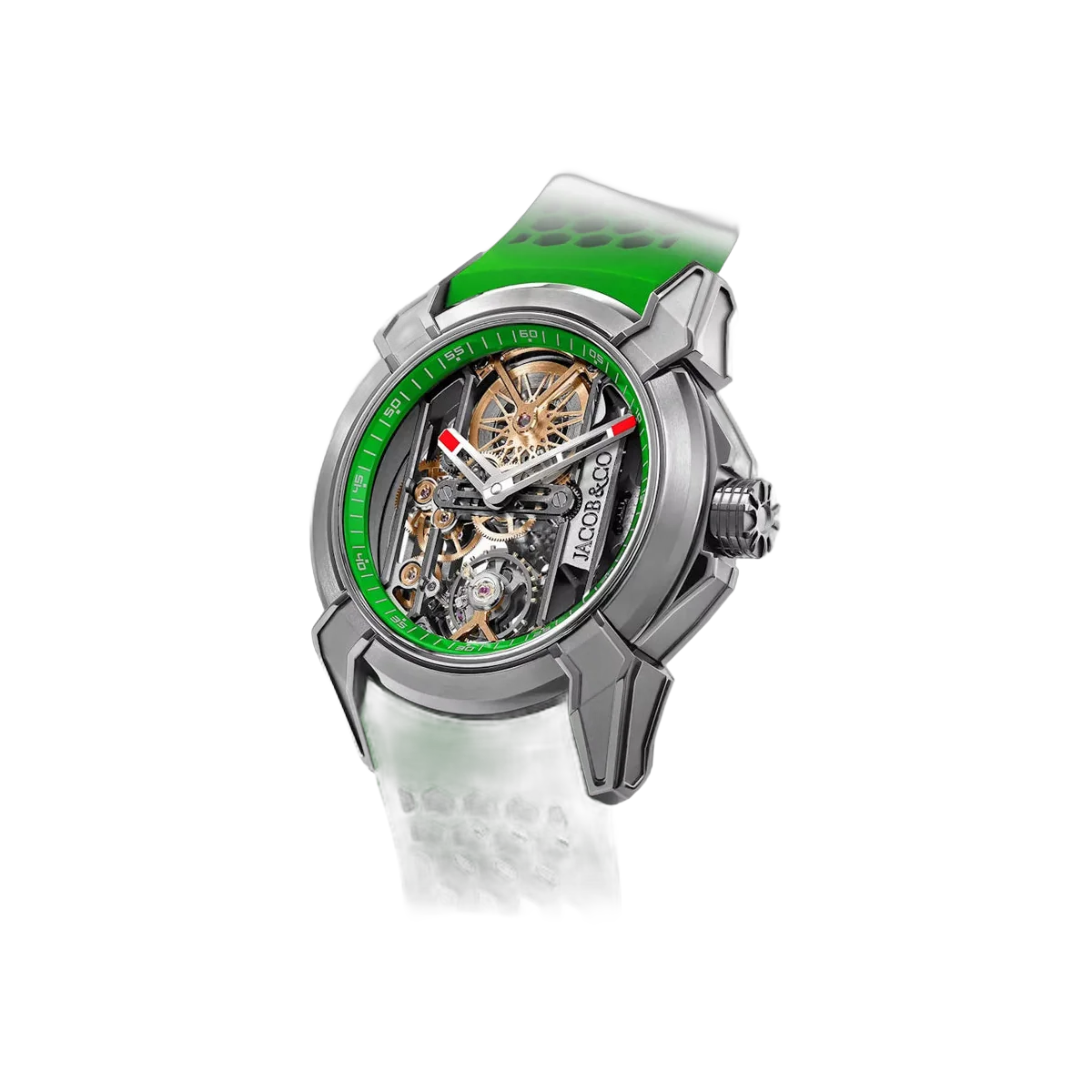 Jacob & Co. Epic X Skeleton EX110.20.AA.AC.A Titanium Green 44mm Skeleton Dial Men's Watch