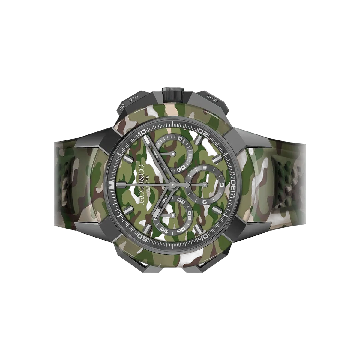 Jacob & Co. Green Camo Epic X Chrono EC440.20.AB.AA.ABRUA Titanium Green Dial 44mm Men's Watch – additional product photo 2