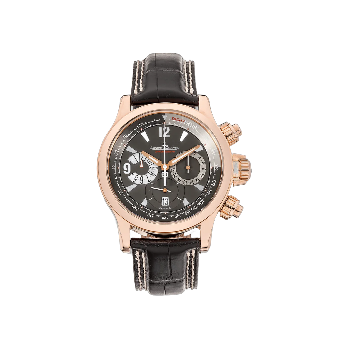 Jaeger-LeCoultre Master Compressor 146.2.25 Rose Gold 41.5mm Black Dial Men's Watch