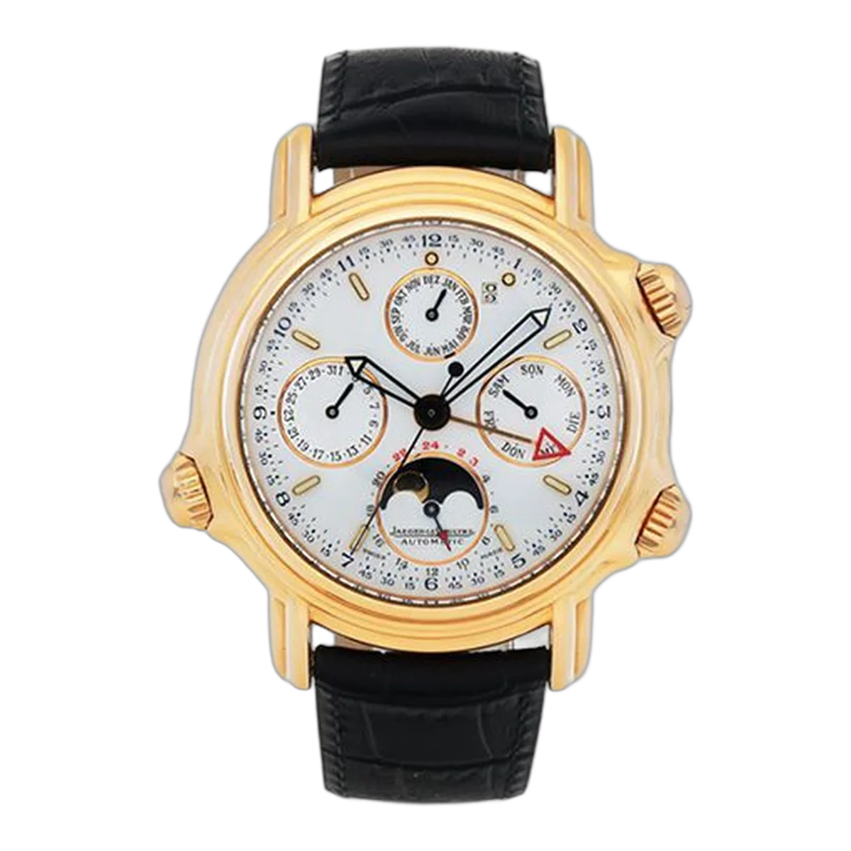 Jaeger Lecoultre Perpetual Calendar 41Mm 18K Rose Gold Men's Watch