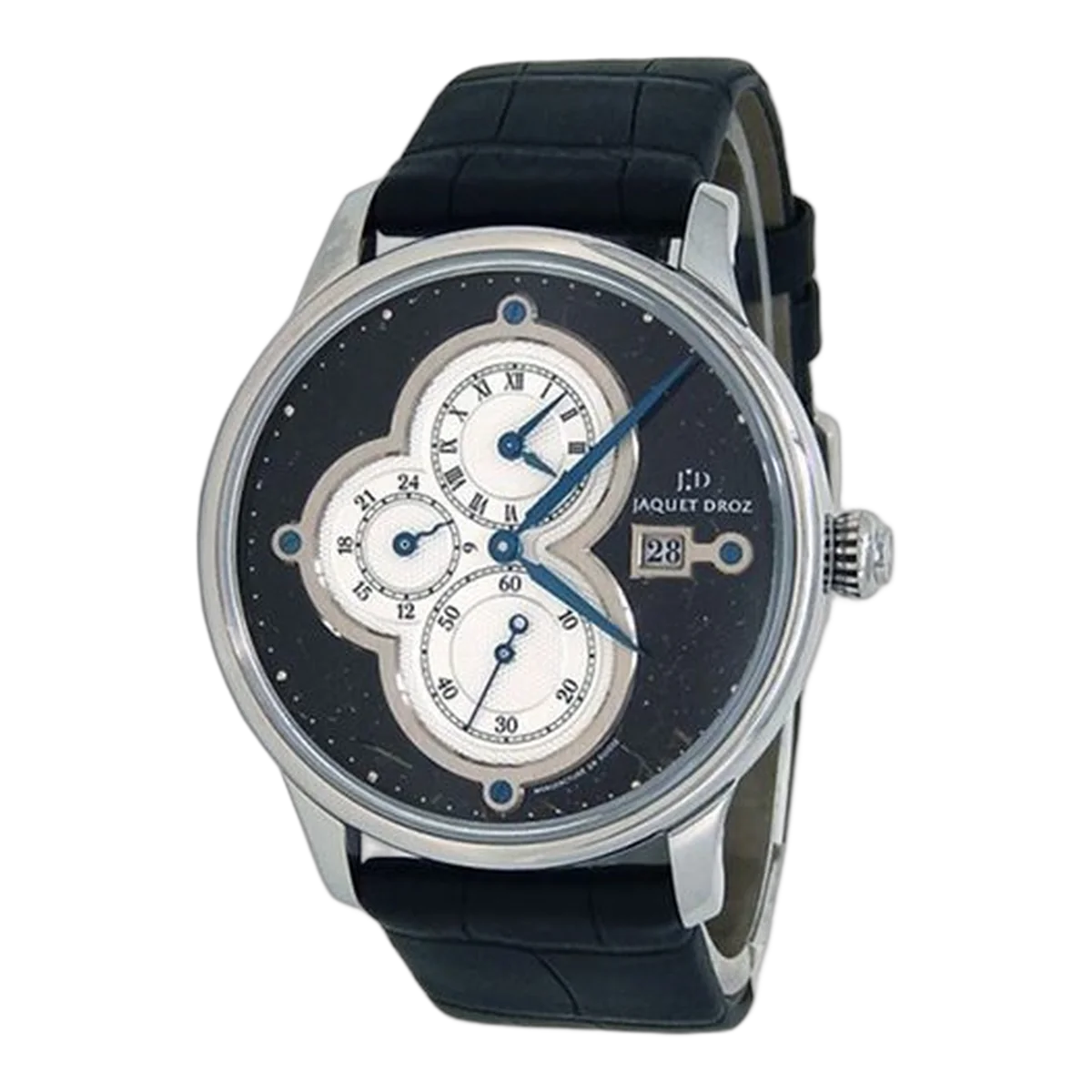 Jaquet Droz Astrale The Time Zones 18K White Gold Men's Watch Ref. J01