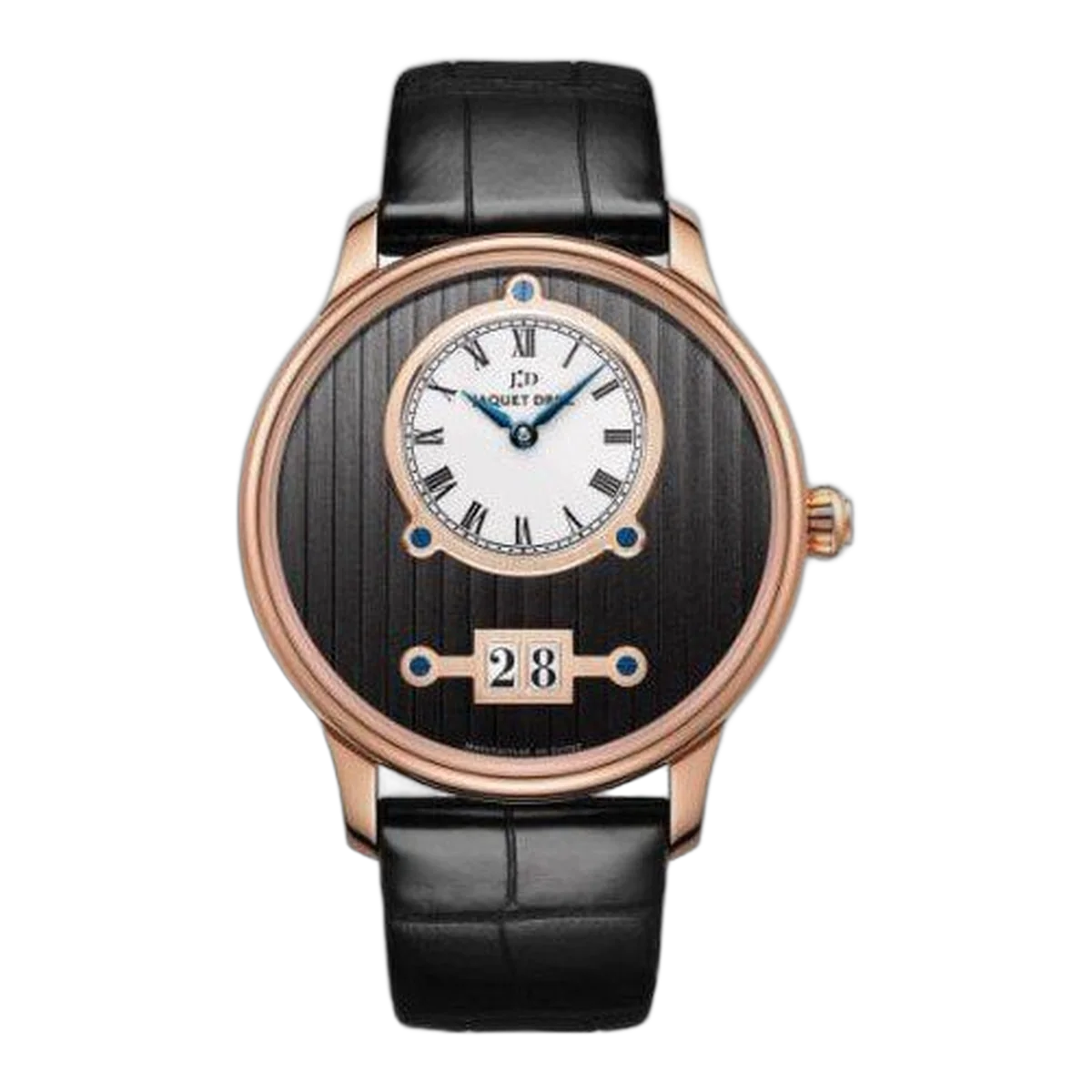 Jaquet Droz Grande Date 18Kt Rose Gold 43Mm Men's Watch