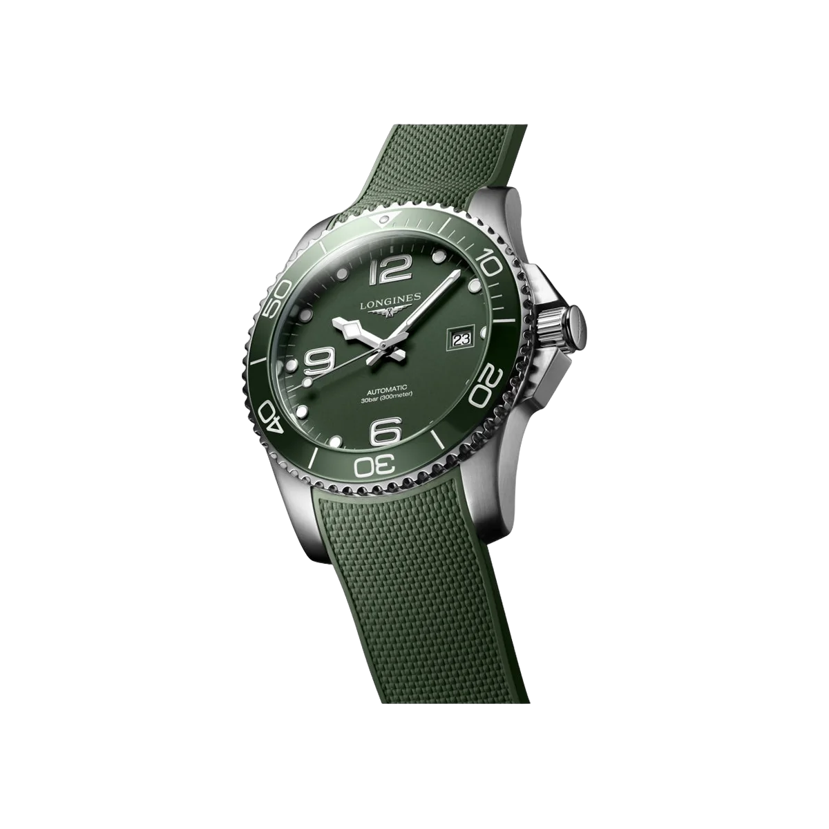 Longines Hydroconquest L3.781.4.06.9 Stainless Steel Green Dial 41mm Men's Watch – additional product photo 2