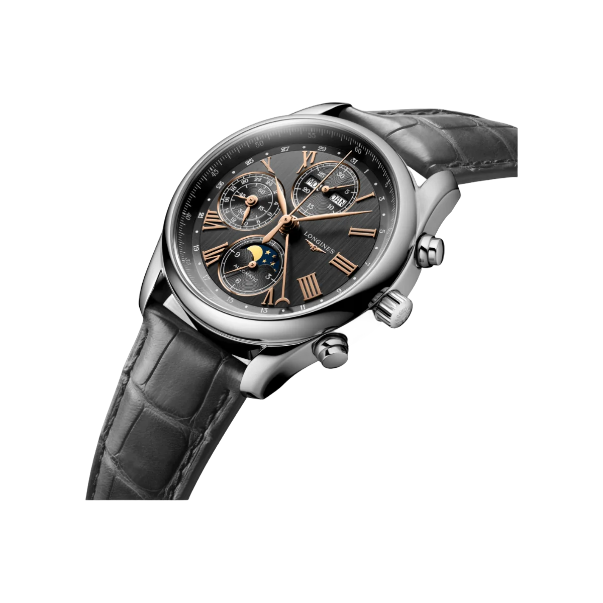 Longines Master Collection Chrono Moonphase L26734612 Automatic 40mm Black Dial Mens Watch – additional product photo 4