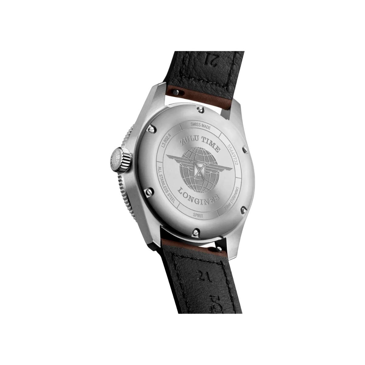Longines Spirit Zulu Time L38024532 Automatic Stainless steel 39mm Black Dial Mens Watch – additional product photo 2