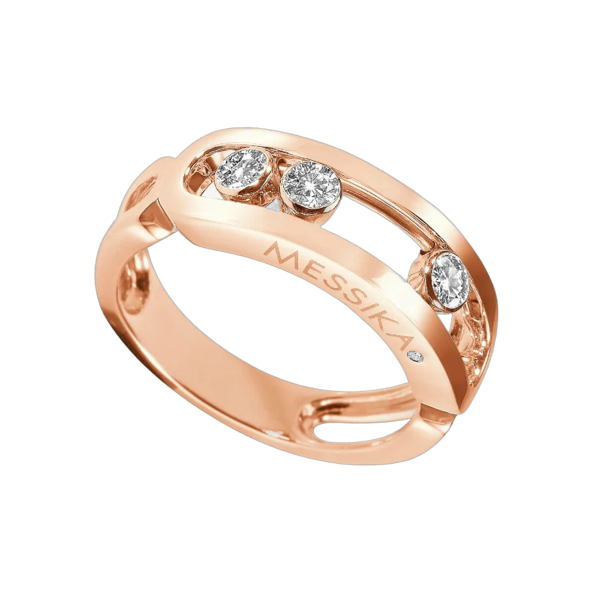 Messika Move Classic 03998-PG-55 Pink Gold Diamond Ring – additional product photo 3