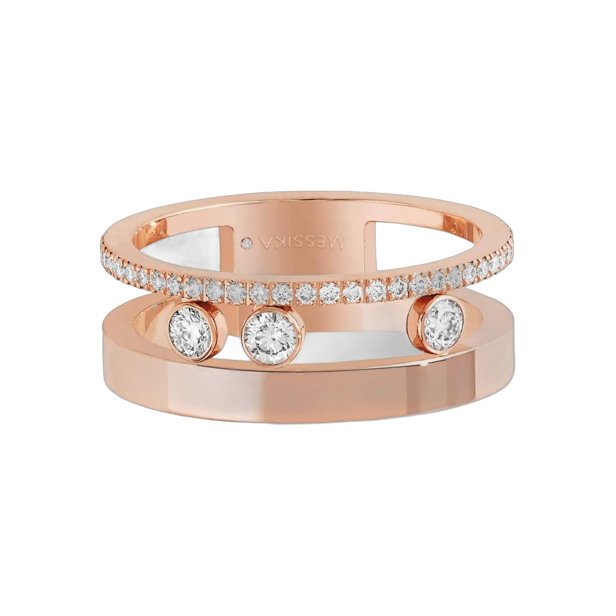 Messika Move Romane 06516-PG Pink Gold Diamond Ring – additional product photo 2